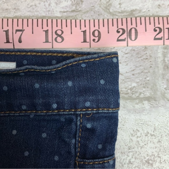 Women With Control Polka Dot Blue Jeans Tapered Leg Some Stretch 18W - Picture 5 of 6